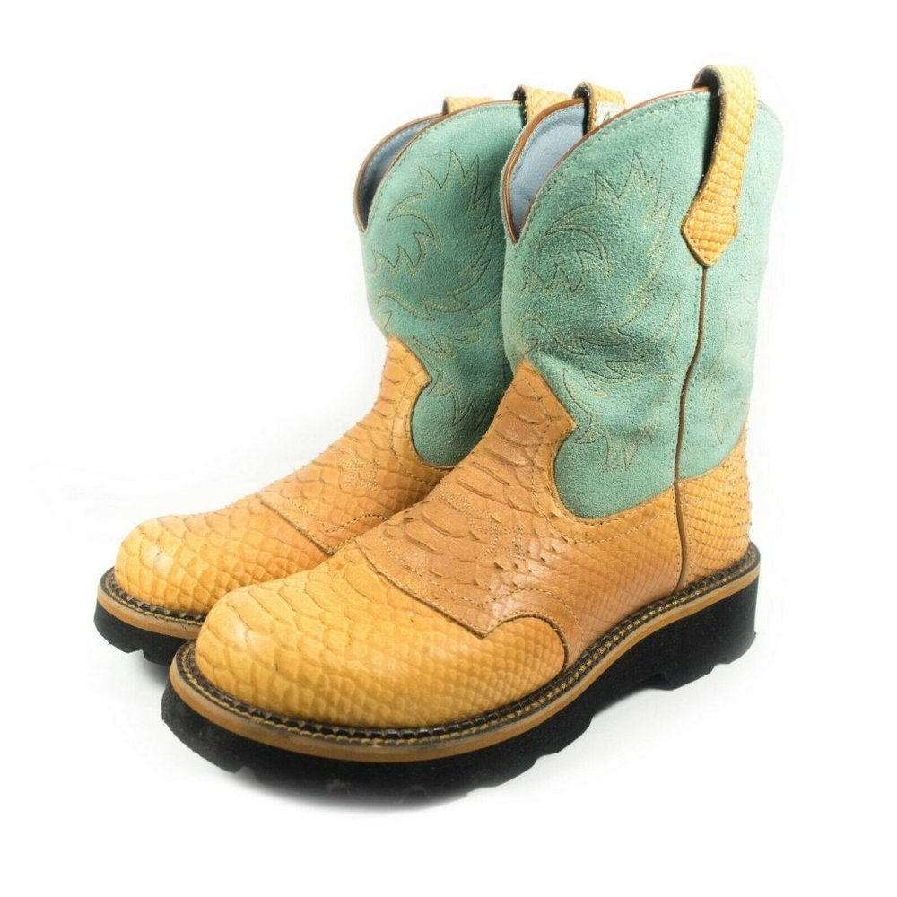 Ariat Fatbaby Snake Print Western Cowboy Boots